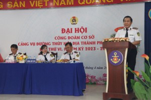 Công đoàn cơ sở Cảng vụ đường thủy nội địa thành phố Hồ Chí Minh tổ chức thành công Đại hội Công đoàn lần thứ VI nhiệm kỳ 2023 - 2028