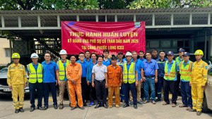 Đại diện Cảng vụ Đường thủy nội địa số 1 tham dự tập huấn - diễn tập  ứng phó sự cố tràn dầu năm 2026 tại  Cảng thuỷ nội địa Trường Thọ.