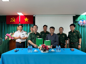 Lễ ký kết Quy chế phối hợp giữa Cảng vụ đường thủy nội địa  và Biên phòng cửa khẩu cảng Thành phố Hồ Chí Minh